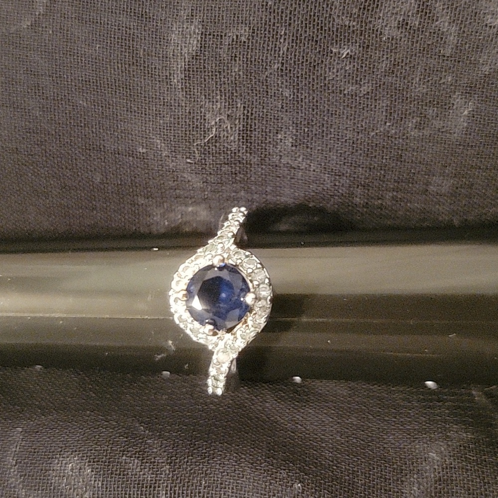 Dark Blue Sapphire Ring